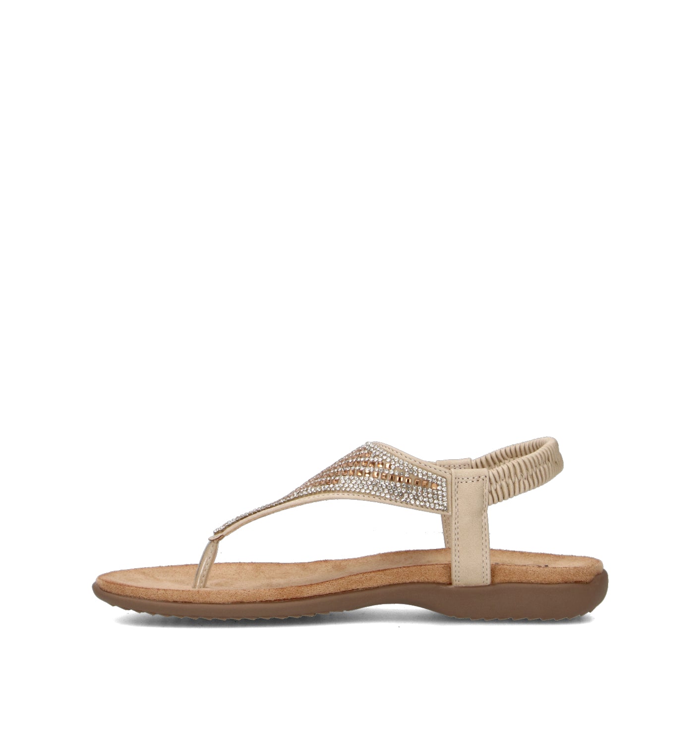 TOO LIKE Sandalo donna beige/oro