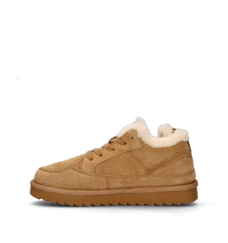 TOO LIKE Sneaker donna cammello in suede