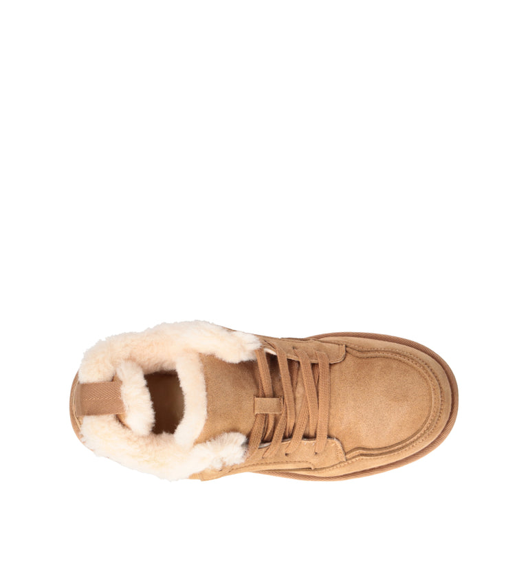 TOO LIKE Sneaker donna cammello in suede