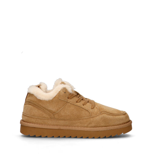 TOO LIKE Sneaker donna cammello in suede
