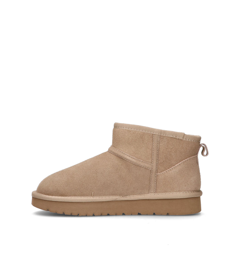 TOO LIKE Stivaletto pelo donna beige in suede