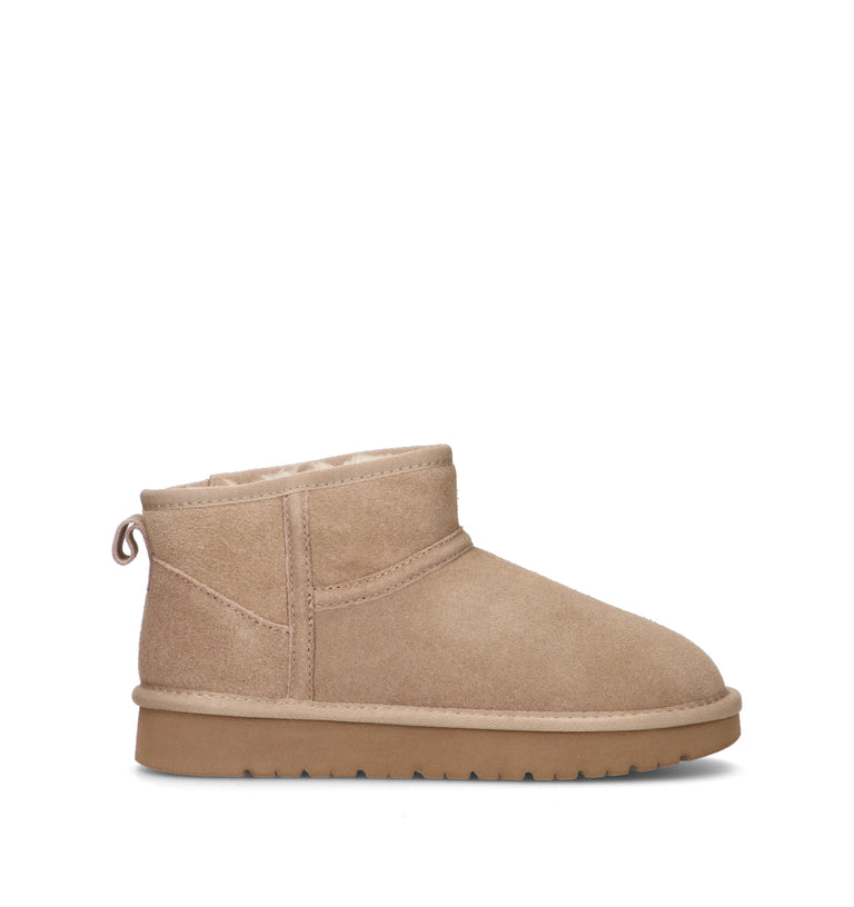 TOO LIKE Stivaletto pelo donna beige in suede