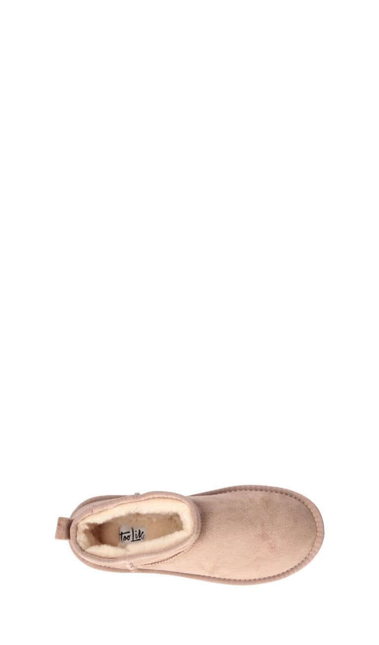 TOO LIKE Stivaletto pelo donna beige