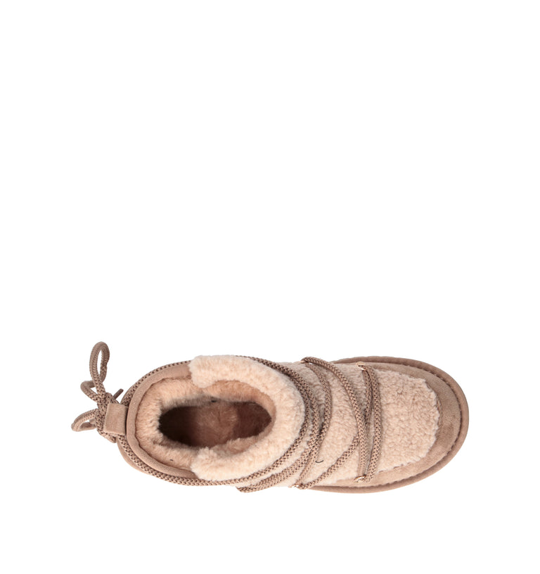 TOO LIKE Stivaletto pelo donna beige