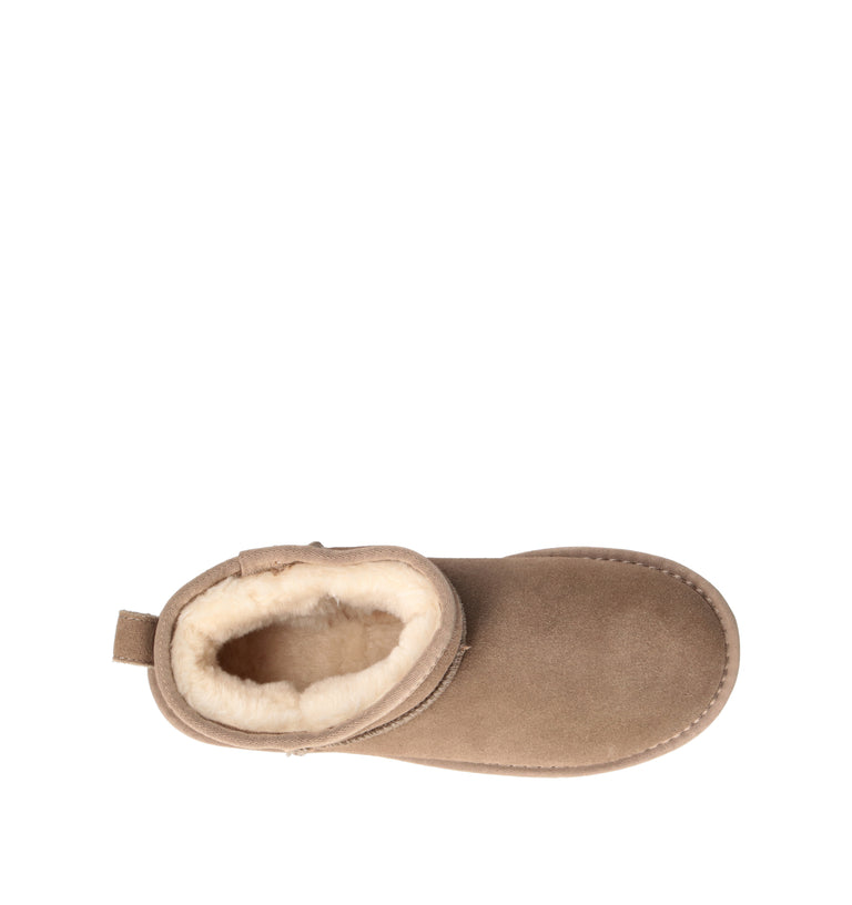 TOO LIKE Stivaletto pelo donna beige in suede