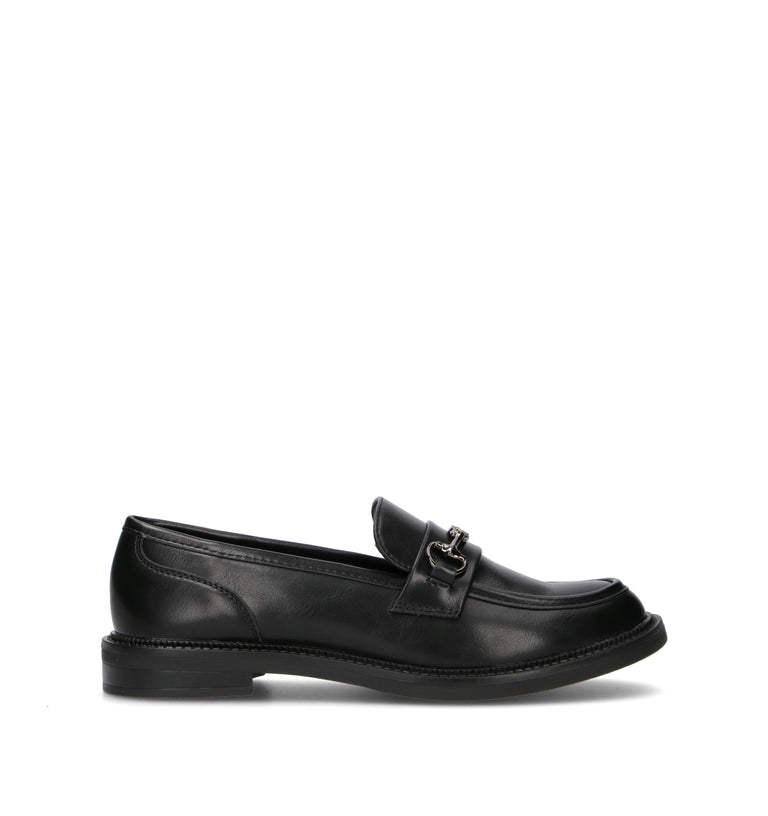 TOO LIKE Mocassino donna nero in pelle