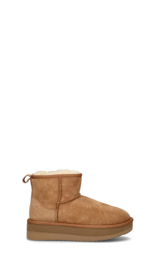 TOO LIKE Stivaletto pelo donna chestnut in suede