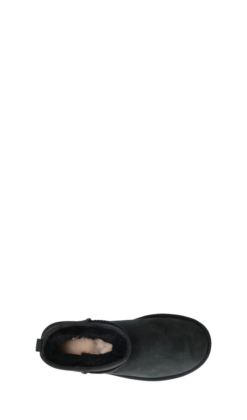 SHEEPSKIN Stivaletto pelo donna nero in suede