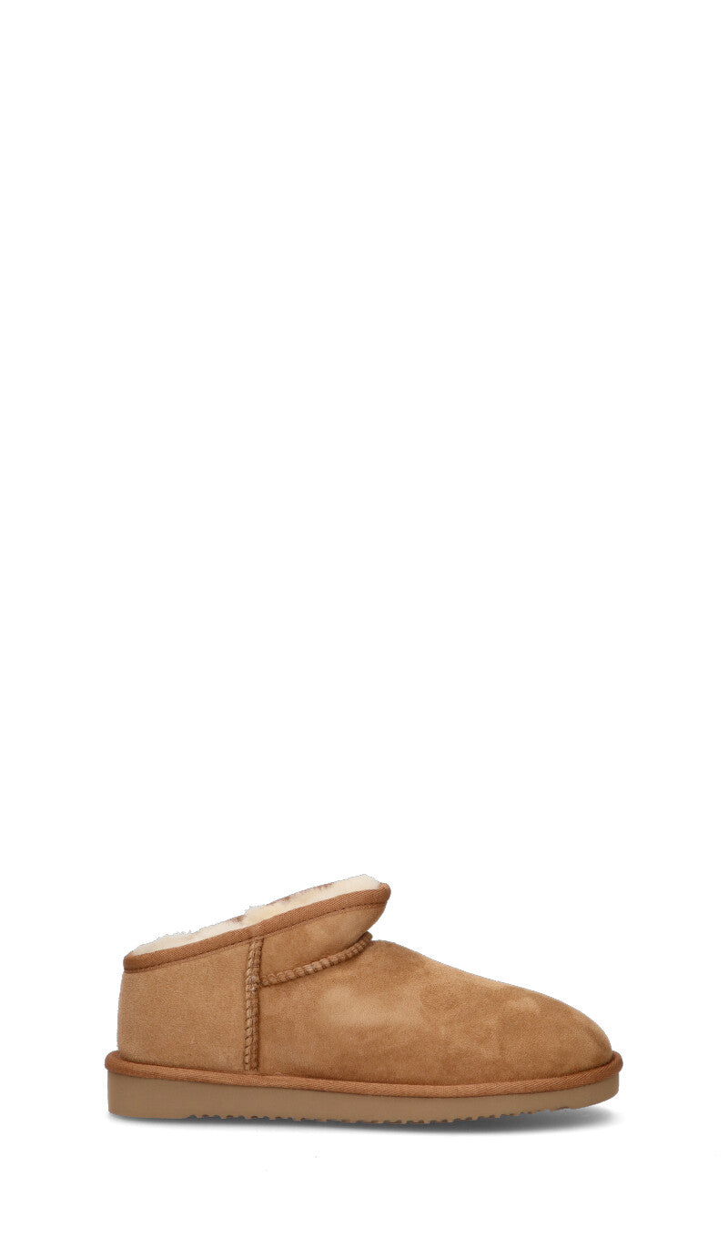 SHEEPSKIN Stivaletto pelo donna chestnut in suede