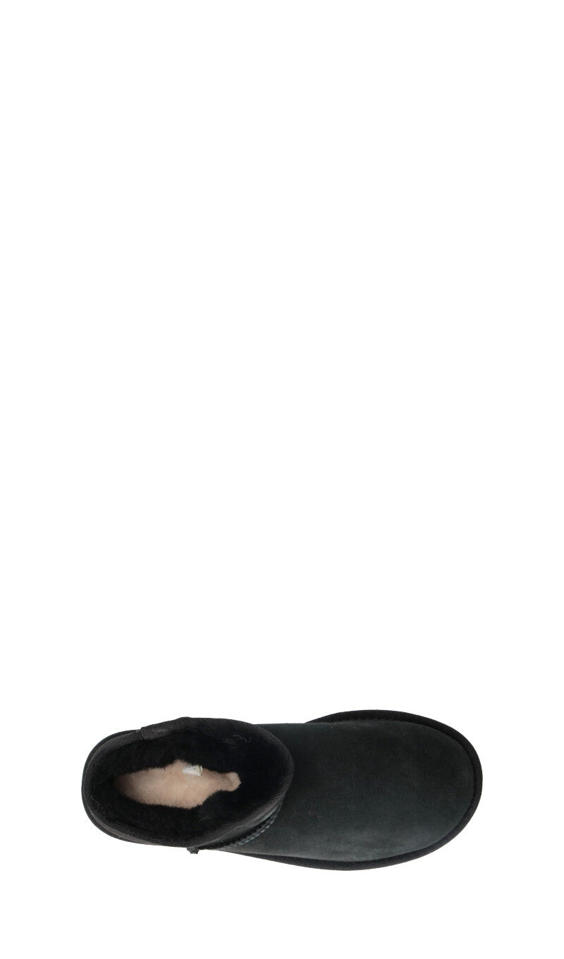 SHEEPSKIN Stivaletto pelo donna nero in suede