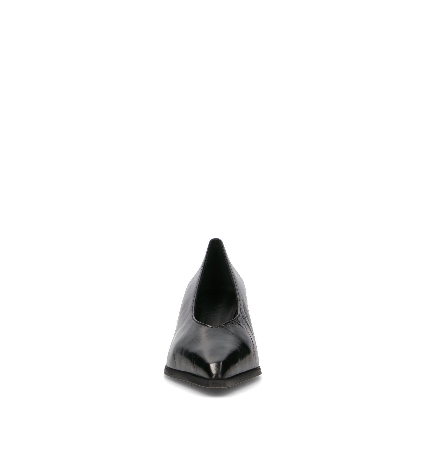 POEVE Décolleté donna nero in pelle