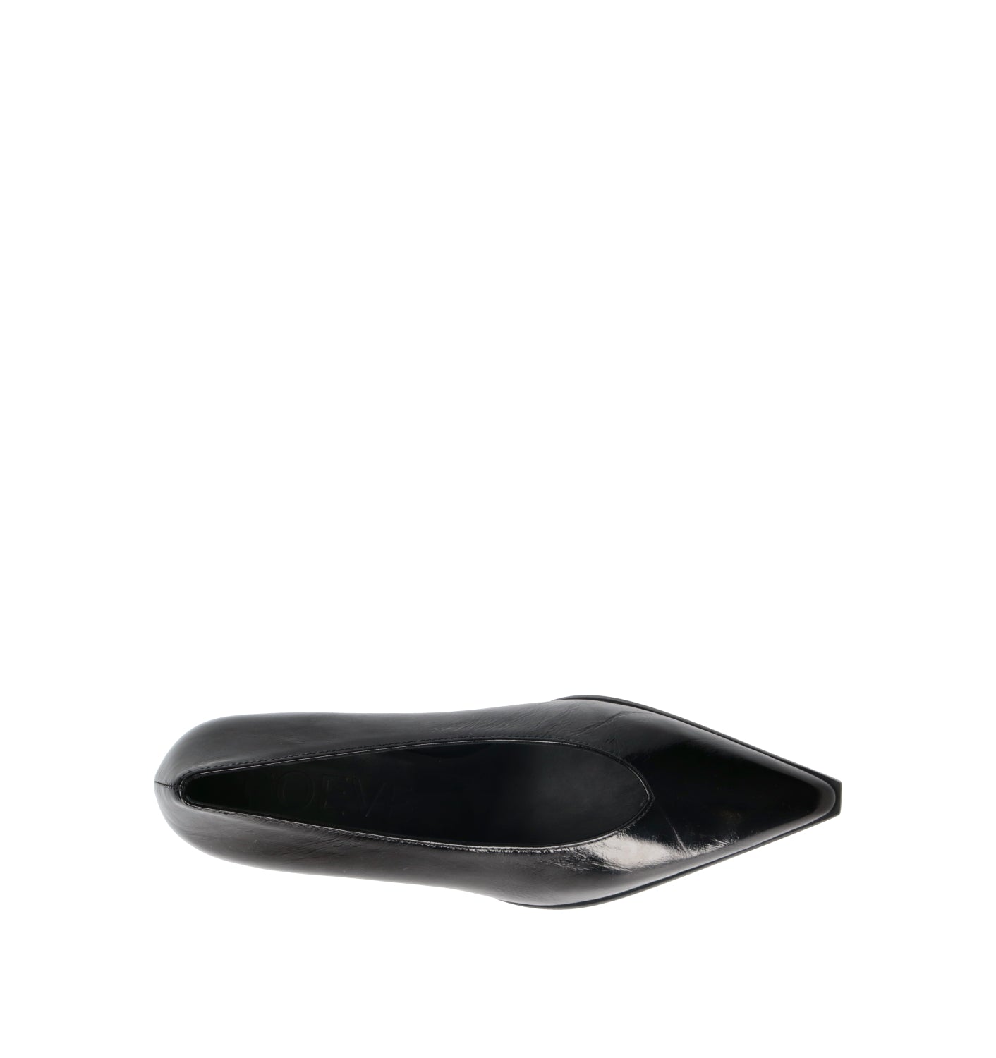 POEVE Décolleté donna nero in pelle