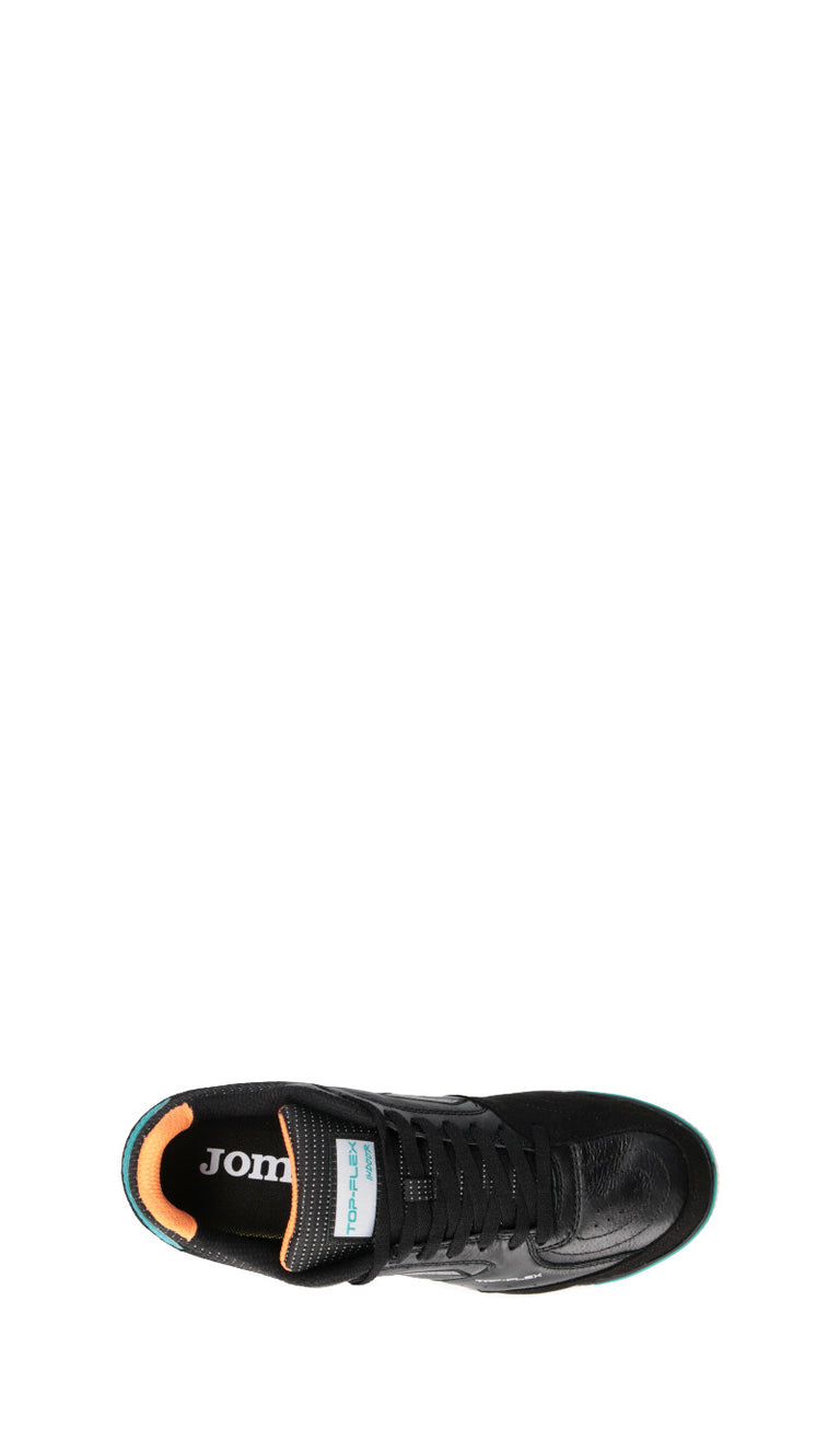 JOMA TOP FLEX 2301 Scarpa calcetto uomo nera/arancio in pelle