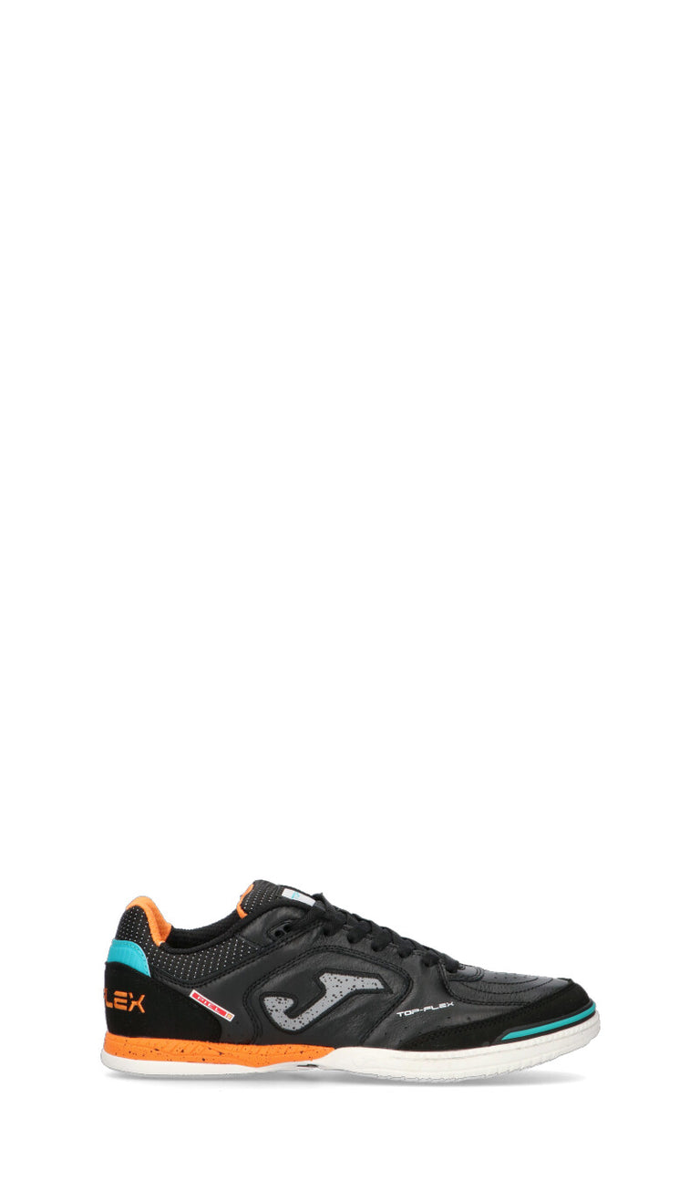 JOMA TOP FLEX 2301 Scarpa calcetto uomo nera/arancio in pelle