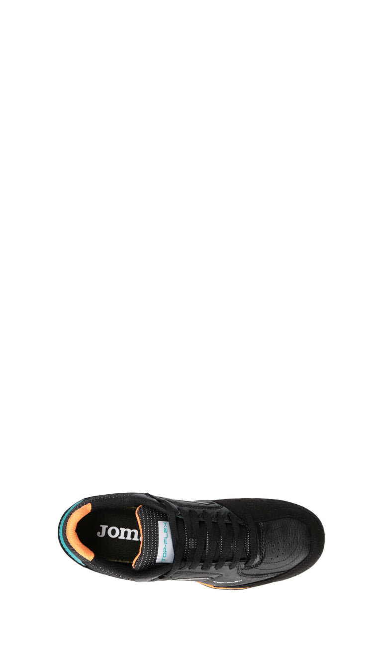 JOMA TOP FLEX 2301 Scarpa calcetto uomo nera/arancio in pelle
