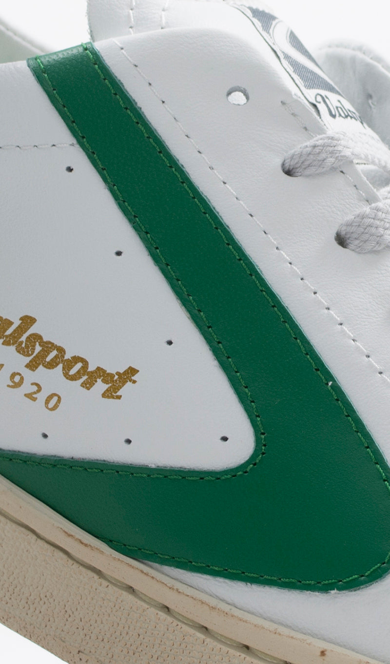 VALSPORT Sneaker uomo bianca/verde in pelle