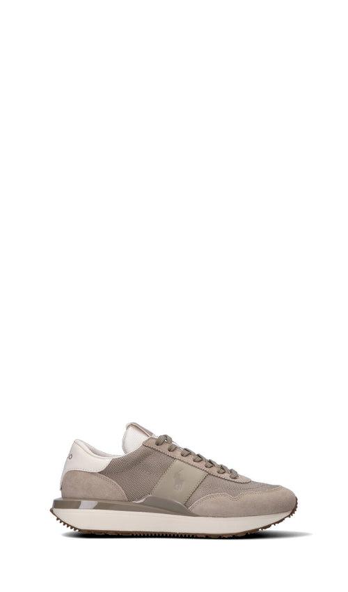 RALPH LAUREN Sneaker uomo beige in suede