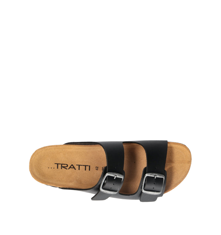 TRATTI Ciabatta uomo nera