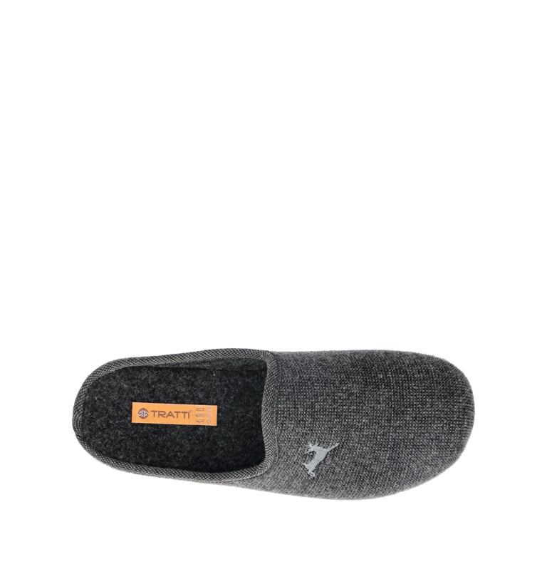 TRATTI Pantofola uomo grigia