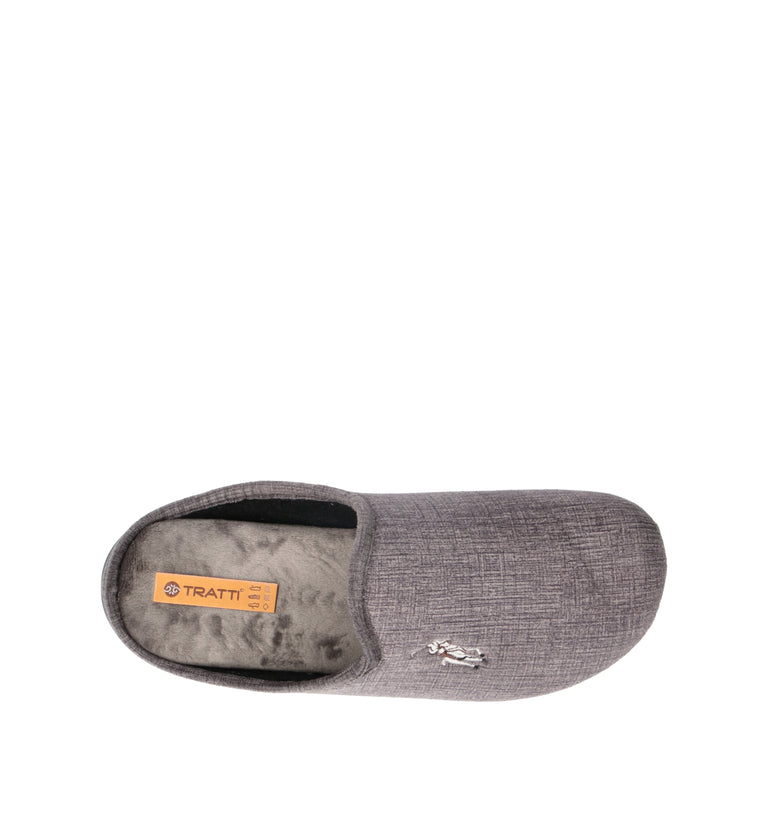 TRATTI Pantofola uomo grigia