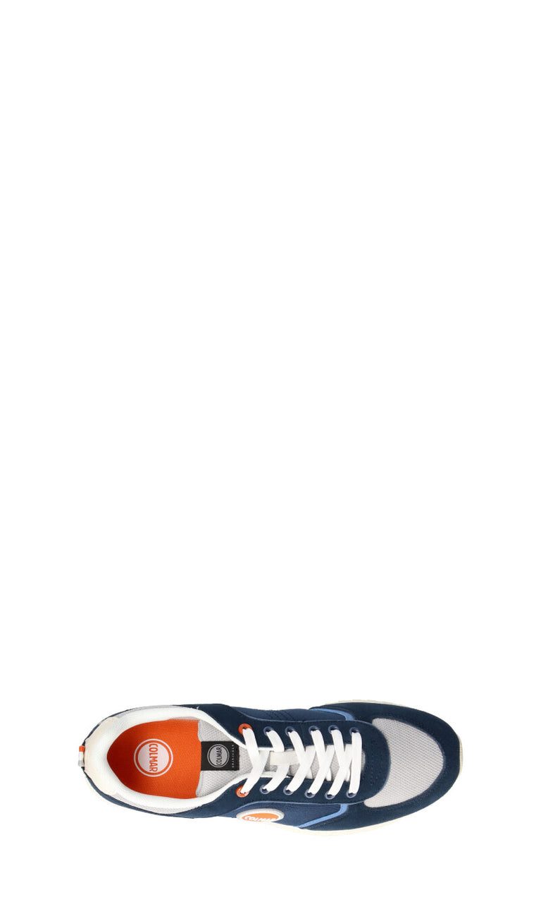COLMAR Sneaker uomo blu/arancione in pelle
