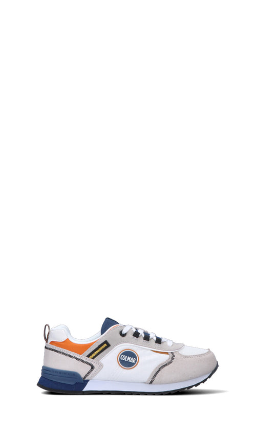 COLMAR Sneaker donna bianca/blu/arancio in suede