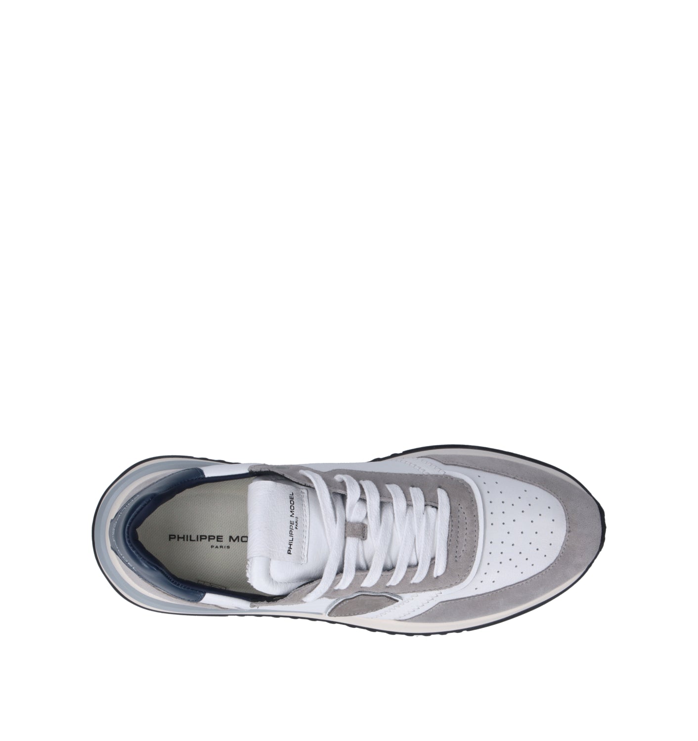 PHILIPPE MODEL Sneaker uomo bianca/blu