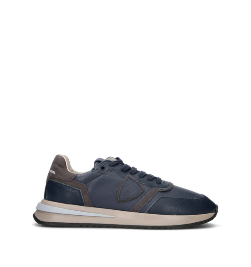 PHILIPPE MODEL Sneaker uomo blu in pelle