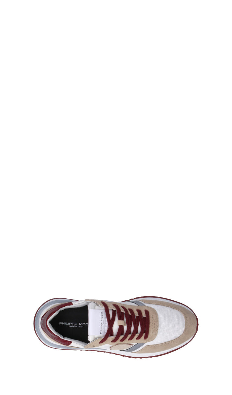 PHILIPPE MODEL Sneaker uomo beige e bianca Quellogiusto