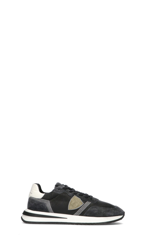 PHILIPPE MODEL Sneaker uomo nera/grigia in pelle