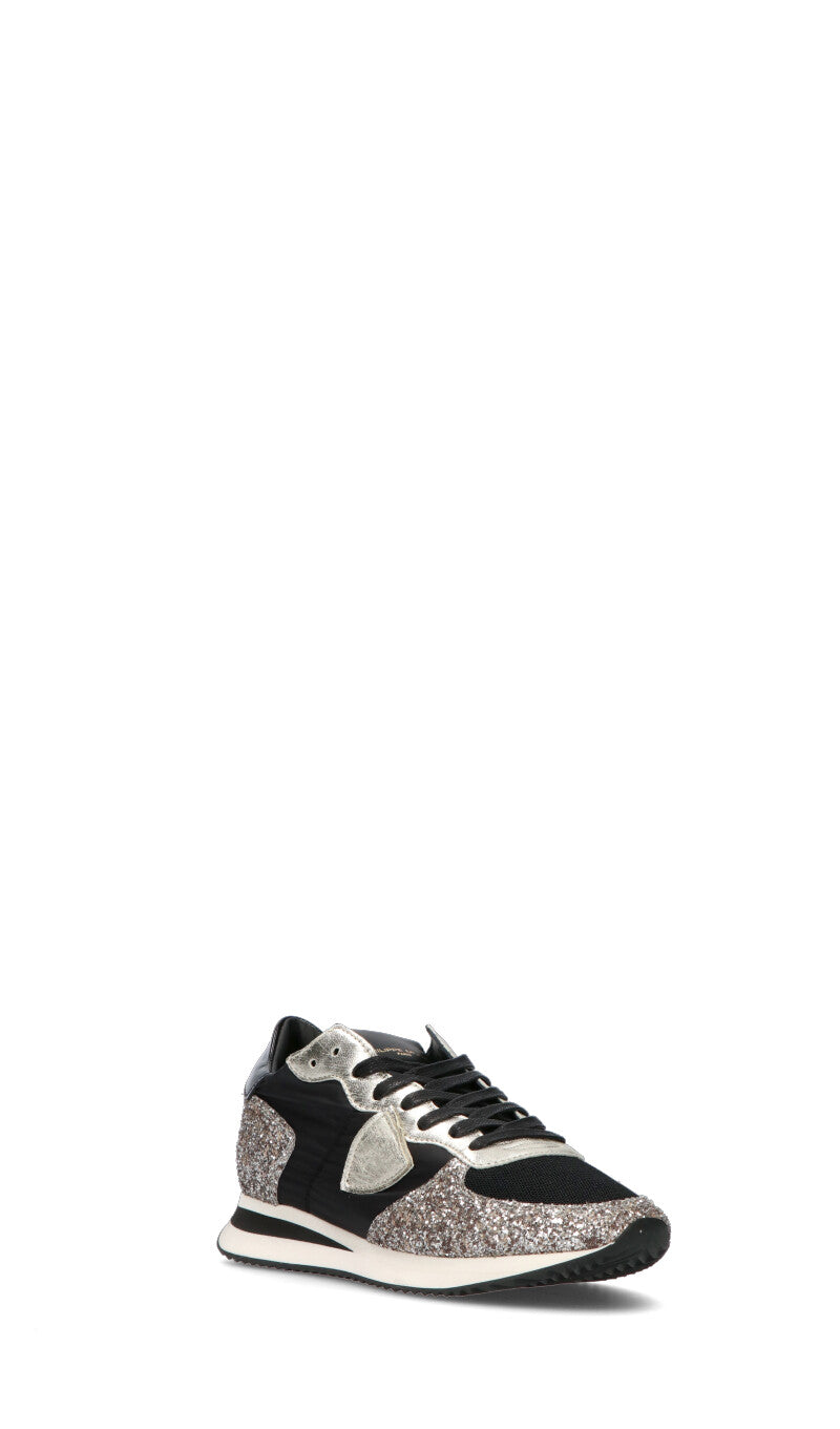 PHILIPPE MODEL Sneaker donna nera/argento