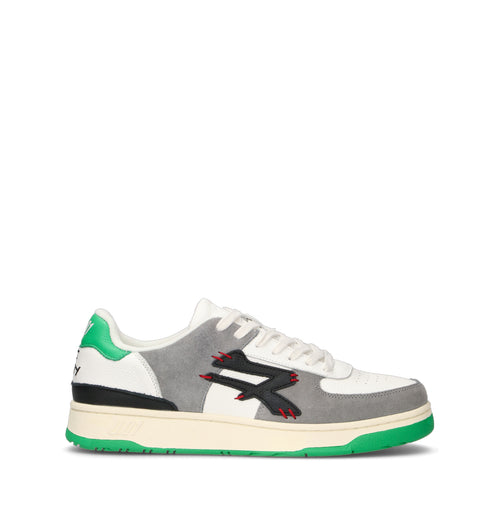 U.POWER Sneaker uomo bianca/verde in pelle