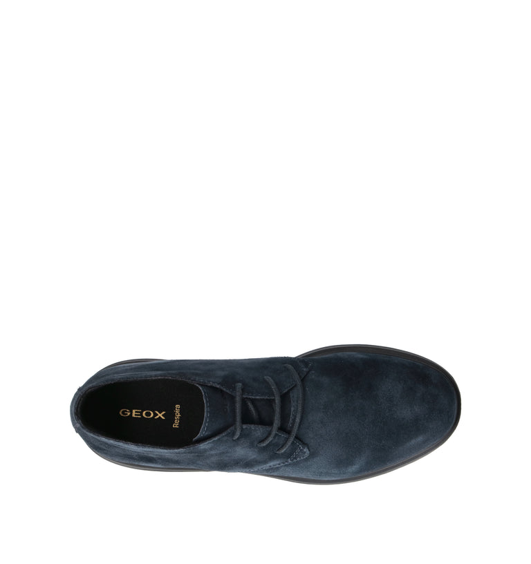 GEOX Polacco uomo blu in suede