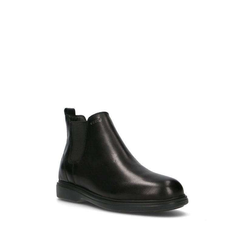 GEOX Tronchetto uomo nero in pelle
