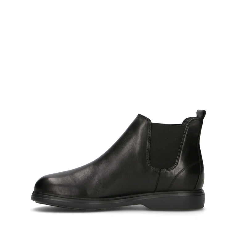 GEOX Tronchetto uomo nero in pelle