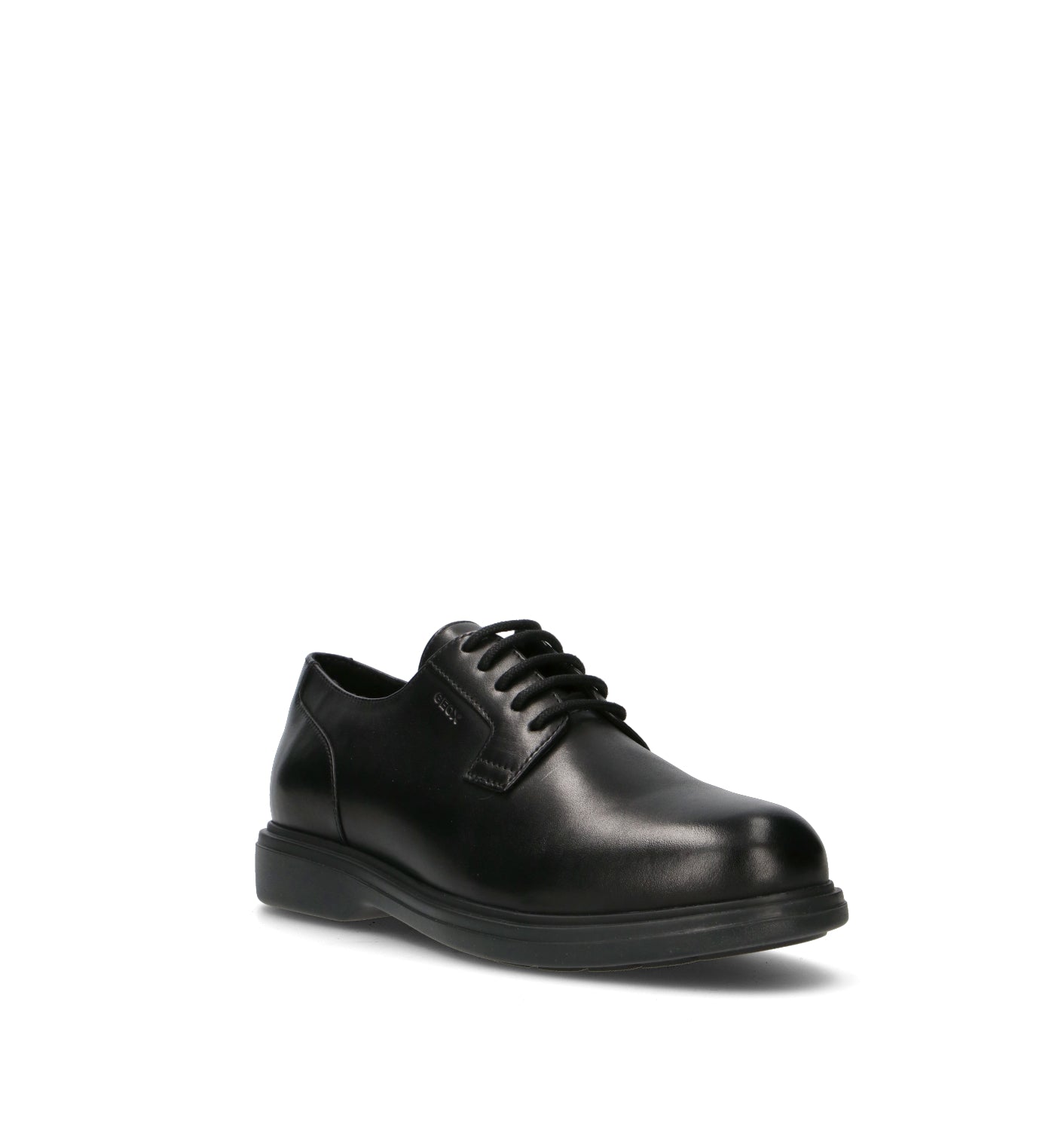GEOX Stringata uomo nera in pelle