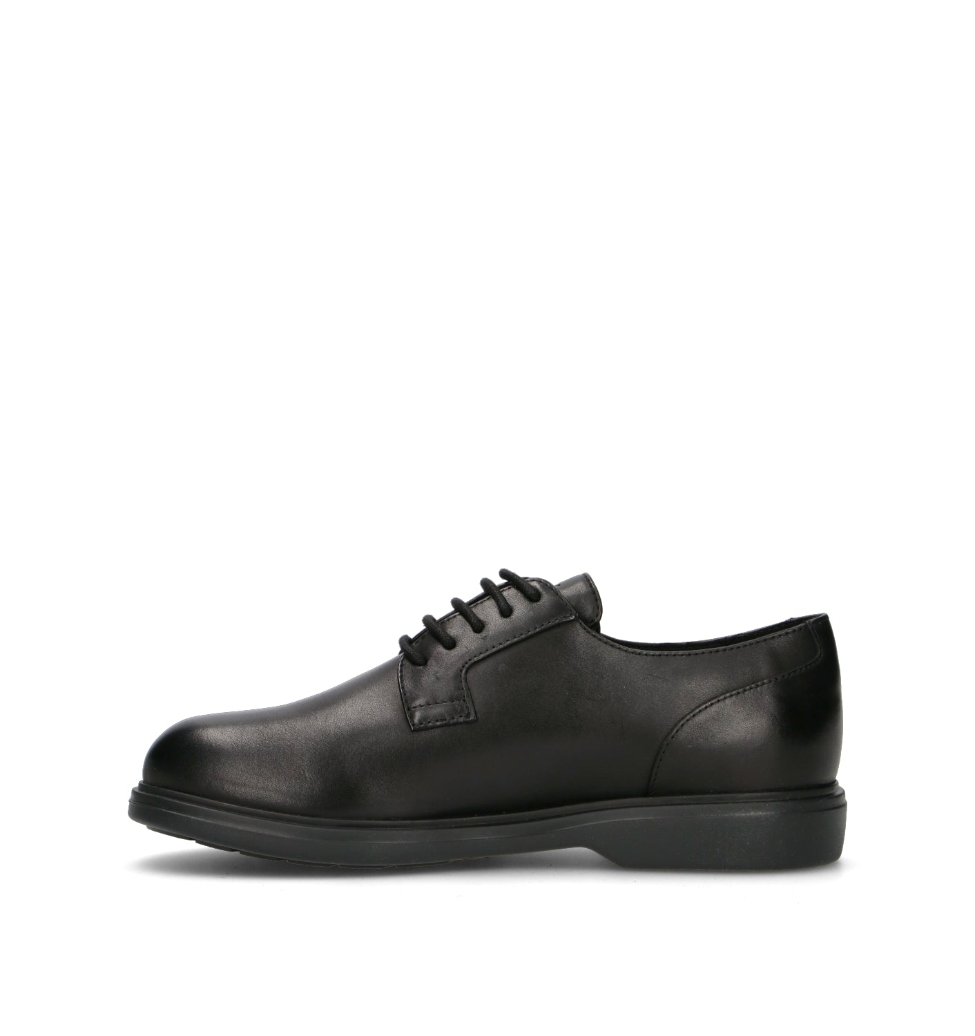 GEOX Stringata uomo nera in pelle