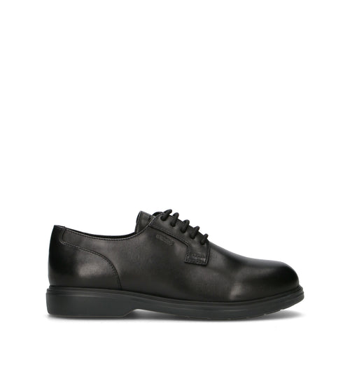 GEOX Stringata uomo nera in pelle