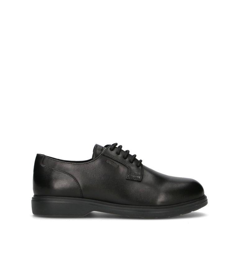 GEOX Stringata uomo nera in pelle