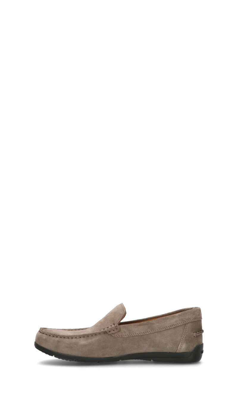 GEOX Mocassino uomo grigio in suede