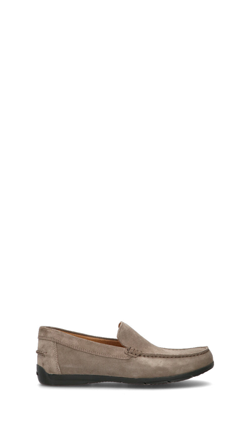 GEOX Mocassino uomo grigio in suede