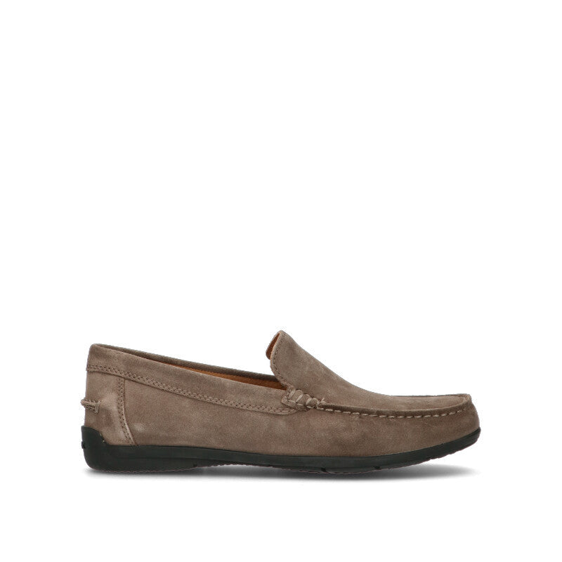 GEOX Mocassino uomo grigio in suede