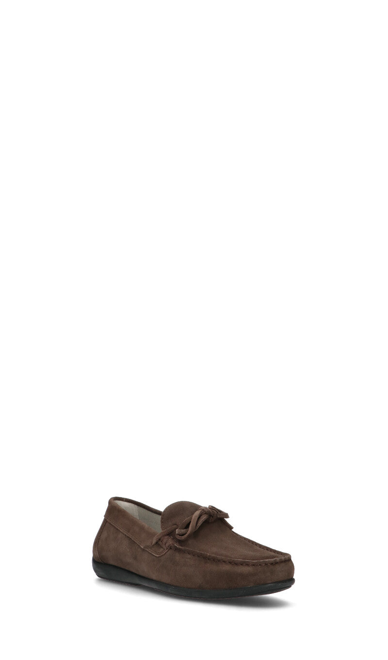 GEOX Mocassino uomo marrone in suede