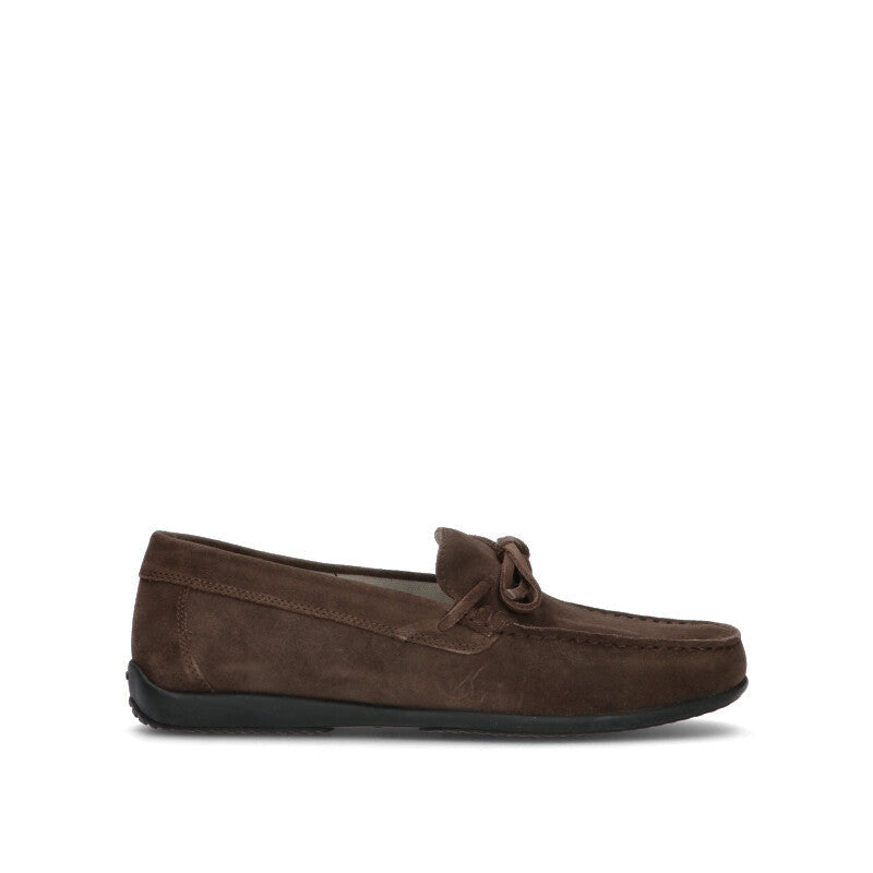 GEOX Mocassino uomo marrone in suede