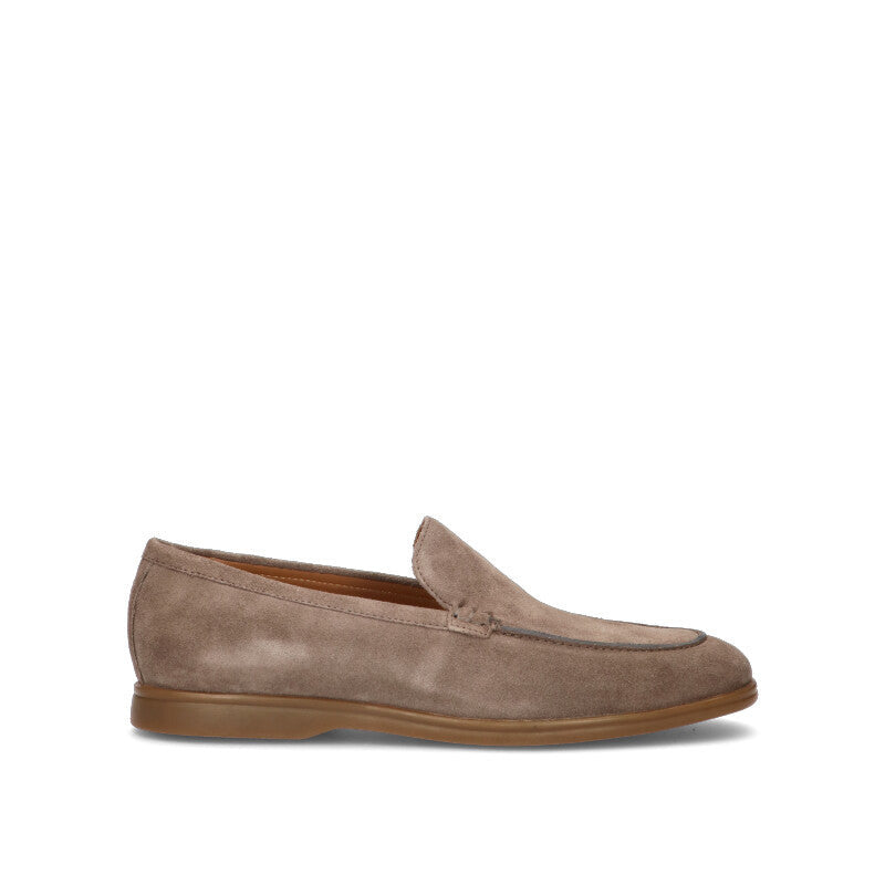 GEOX Mocassino uomo taupe  in suede