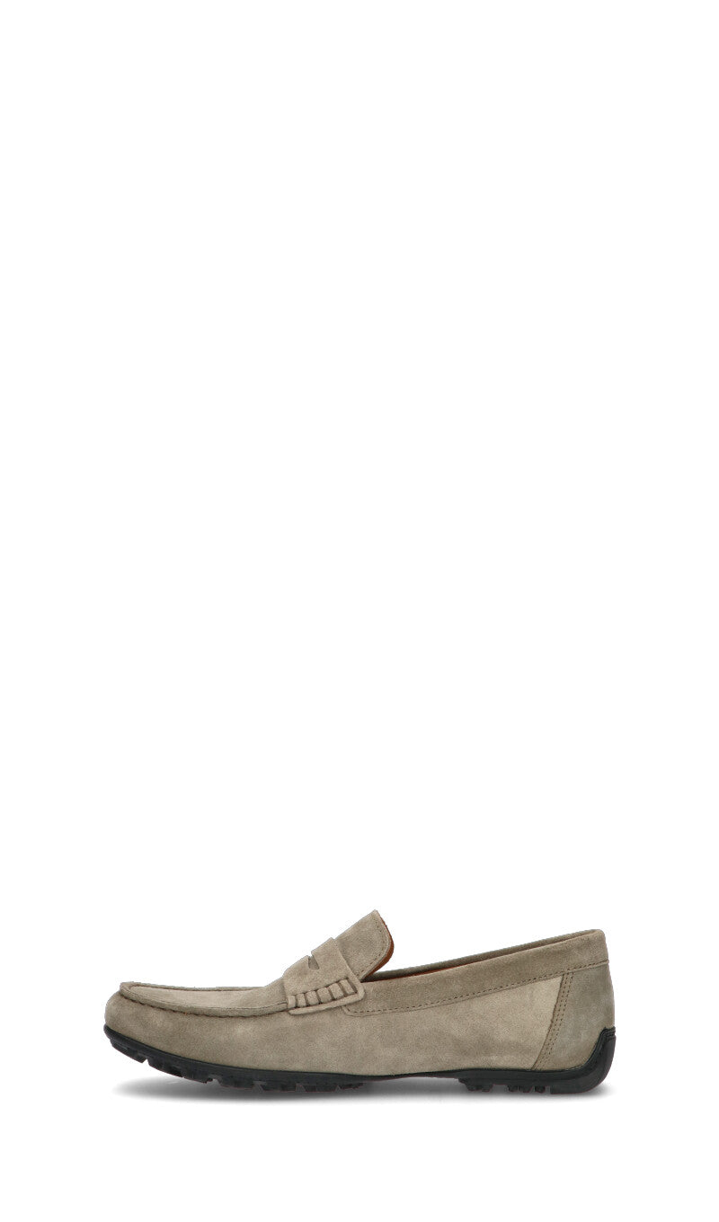 GEOX Mocassino uomo verde in suede