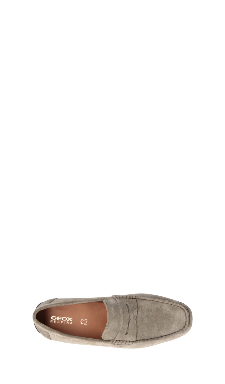 GEOX Mocassino uomo verde in suede