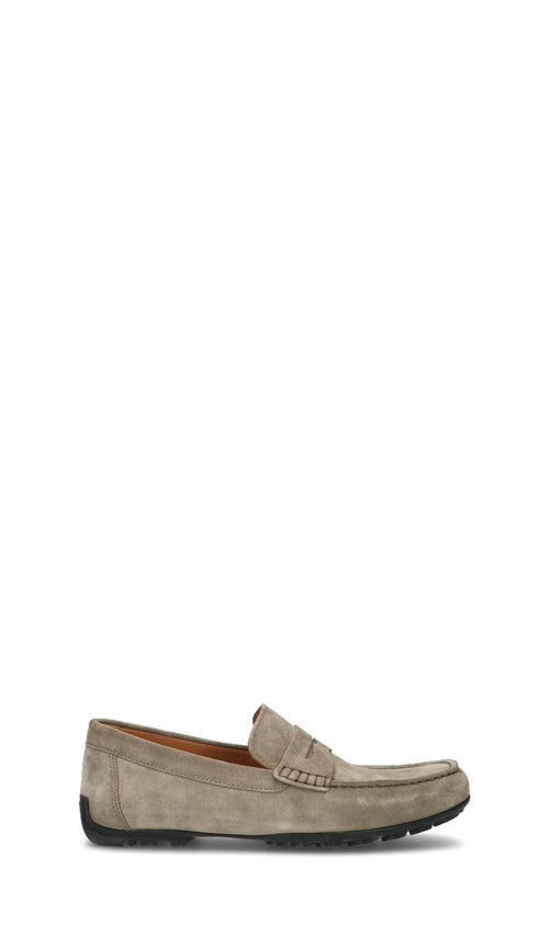 GEOX Mocassino uomo verde in suede