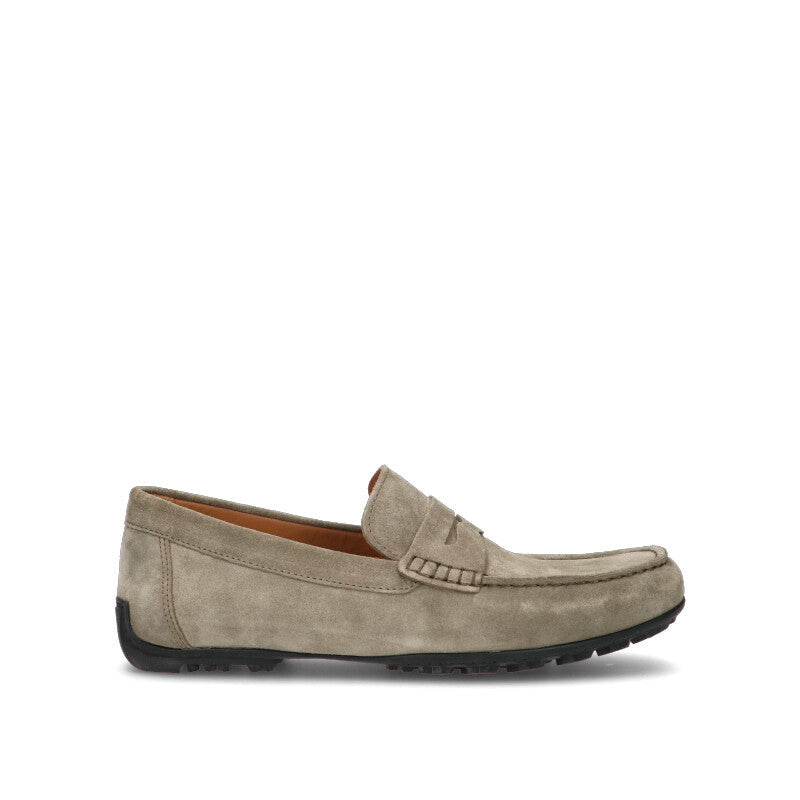 GEOX Mocassino uomo verde in suede