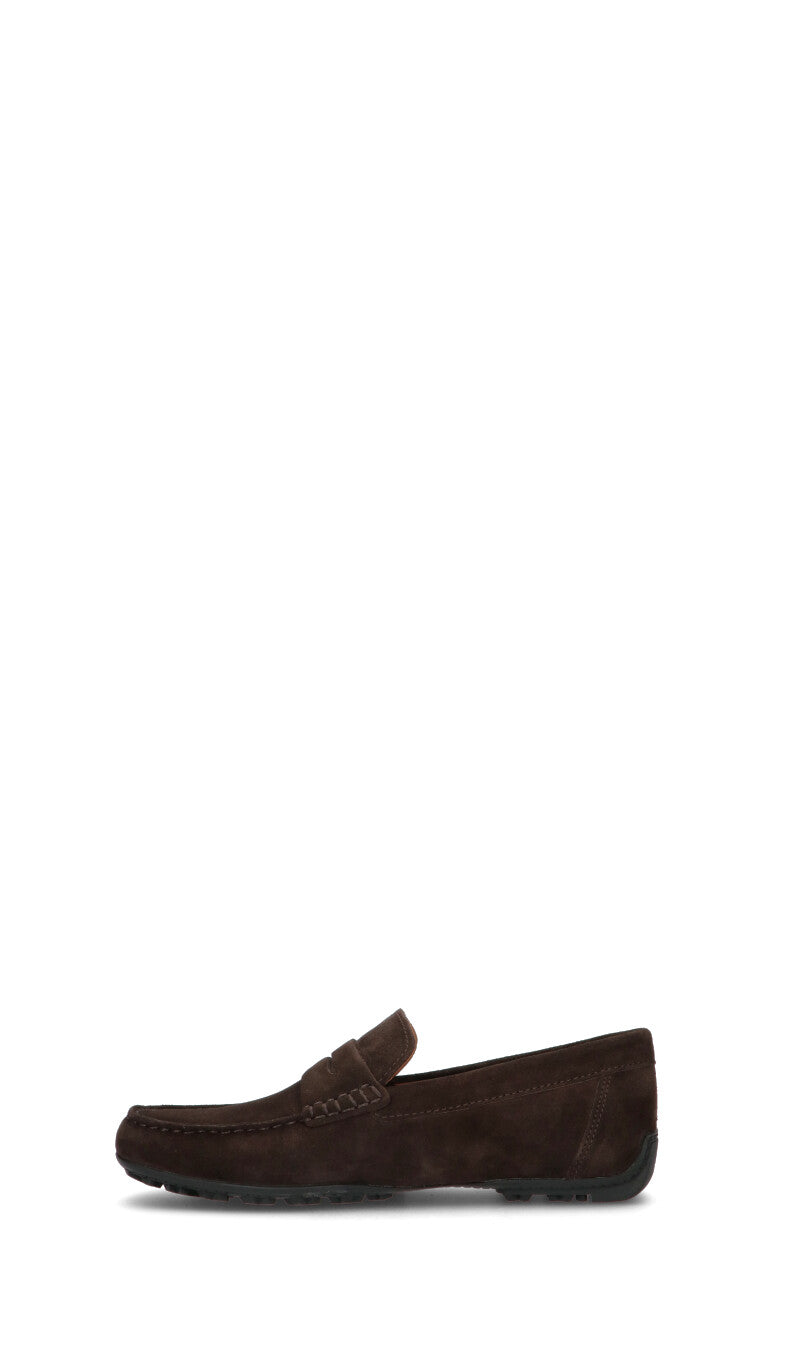 GEOX Mocassino uomo marrone in suede